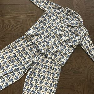 Roberta roller rabbit long sleeve pajamas blue monkeys